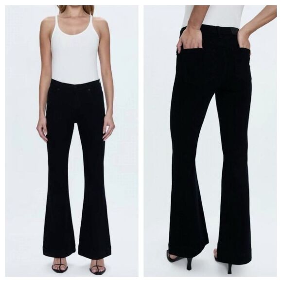 PISTOLA Kinsley Ultra Flare Jeans Size 29 Black Ink - Picture 2 of 12